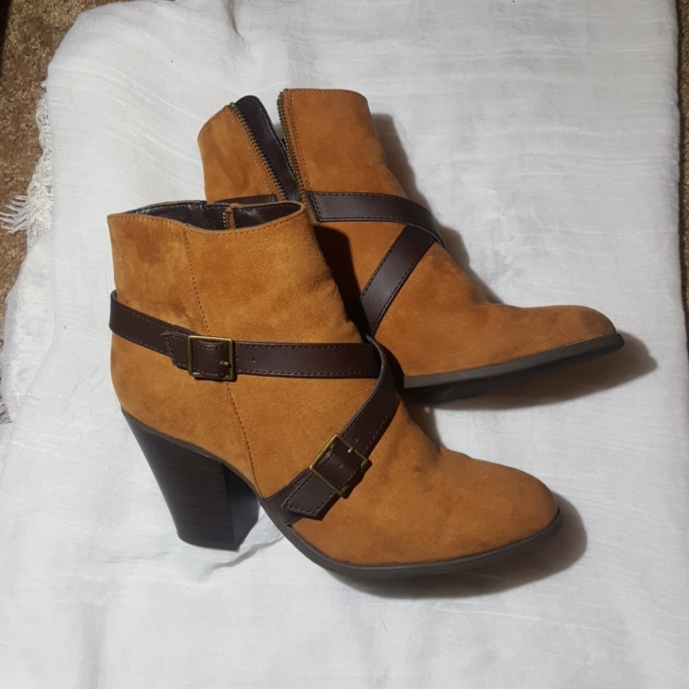 Brown booties